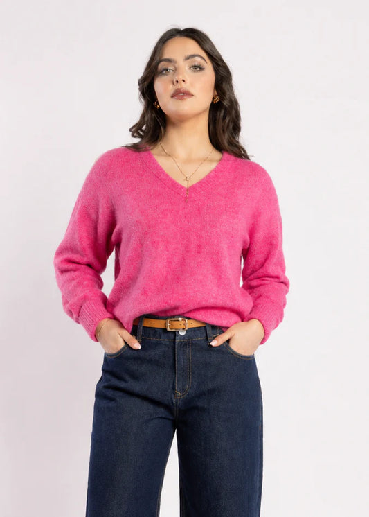 DRAMA THE LABEL ROSALIND JUMPER - CARNATION