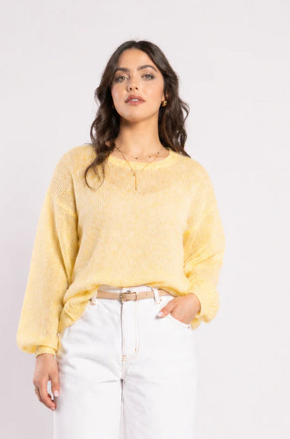 DRAMA THE LABEL FEE JUMPER - BUTTERMILK