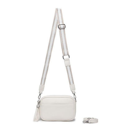 BLACK CAVIAR BAGS - INDIE CROSSBODY - WHITE