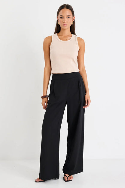 AMONG THE BRAVE -  GUARDIAN LINEN PANTS - BLACK