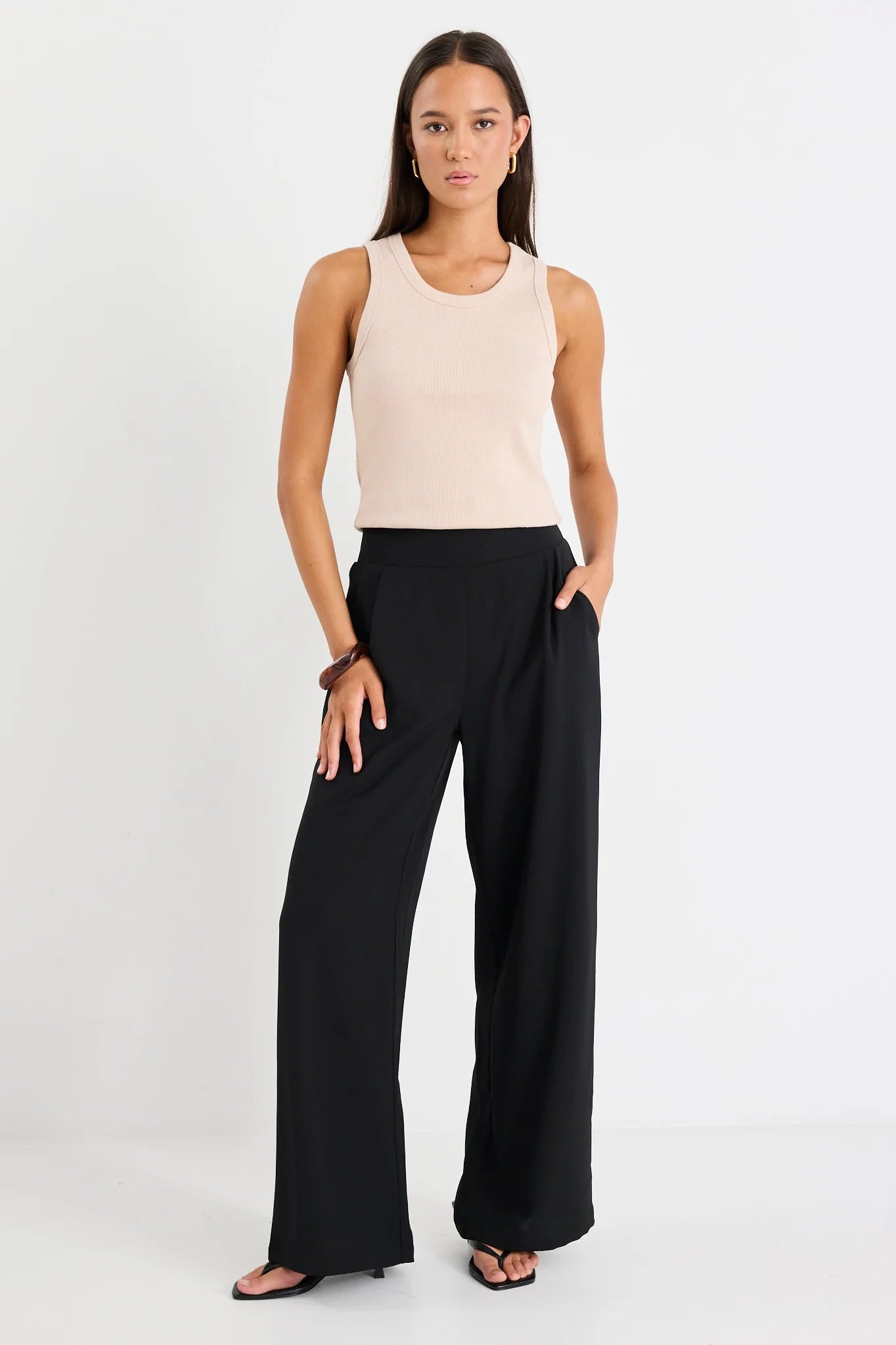 AMONG THE BRAVE -  GUARDIAN LINEN PANTS - BLACK