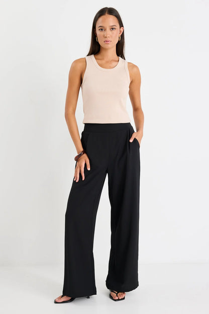AMONG THE BRAVE -  GUARDIAN LINEN PANTS - BLACK