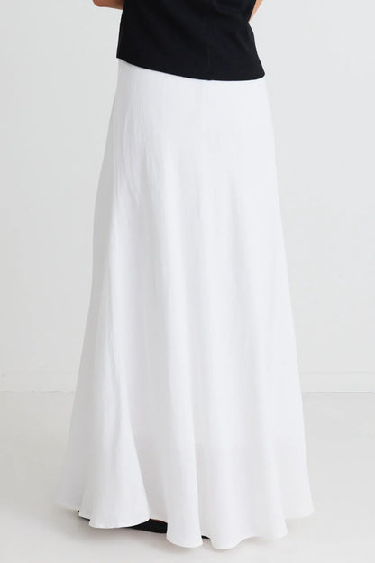 RE:UNION LAGOS MAXI SKIRT - WHITE