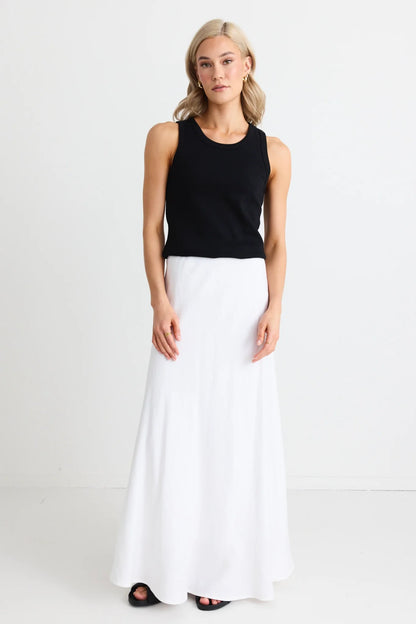 RE:UNION LAGOS MAXI SKIRT - WHITE