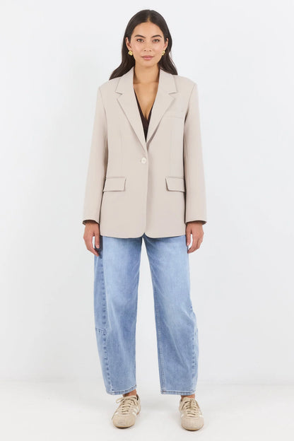 BY ROSA - CONFINE BLAZER - TAUPE