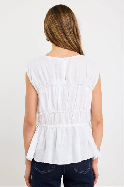 STORIES TO BE TOLD CONTEXT SLEEVELESS TOP - IVORY