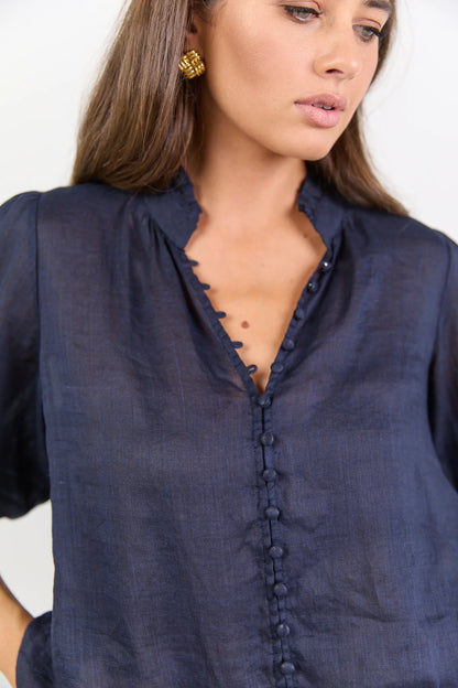 IVY & JACK CONTINUANCE SS TOP - NAVY