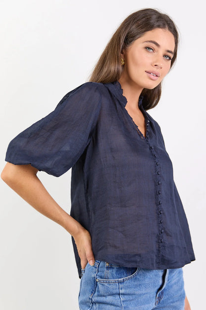 IVY & JACK CONTINUANCE SS TOP - NAVY