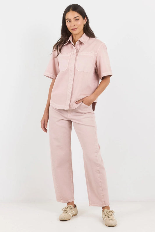 STORIES BE TOLD - IDOLISE BARREL JEAN - PALE PINK