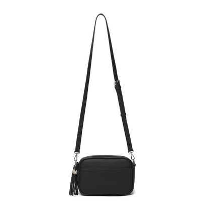 BLACK CAVIAR BAGS - INDIE CROSSBODY - BLACK
