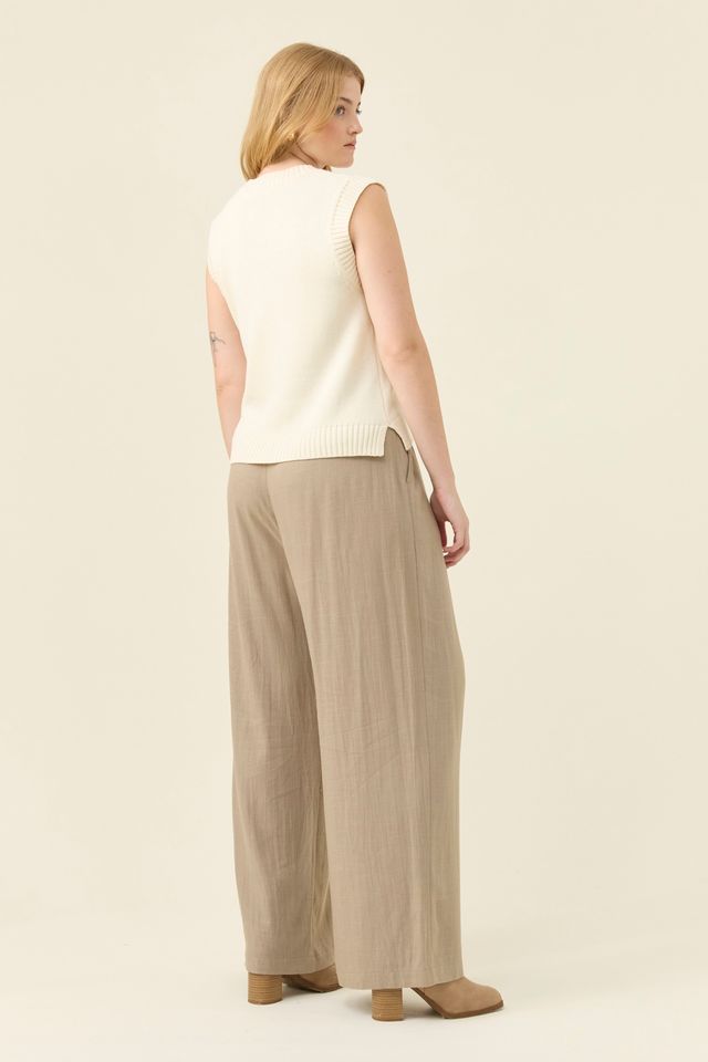 ISLE OF MINE - DARBY KNIT VEST - STONE