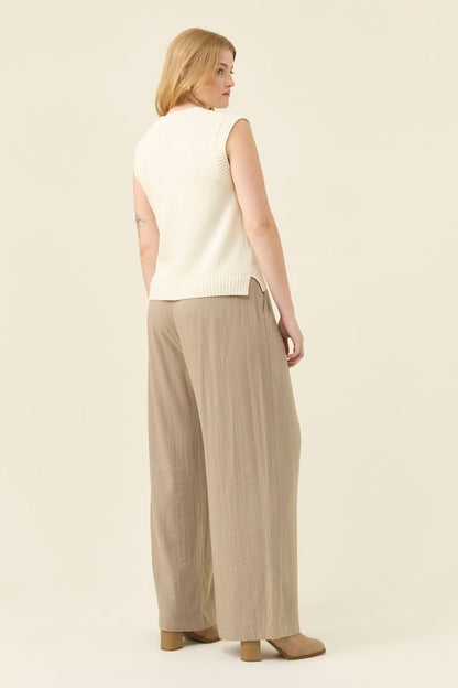 ISLE OF MINE - DARBY KNIT VEST - STONE