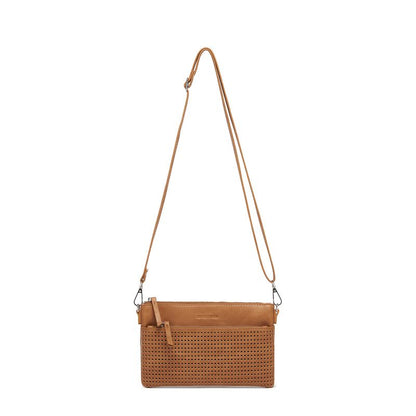 BLACK CAVIAR BAGS - MILLA CROSSBODY/CLUTCH - TAN