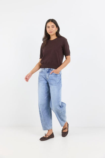 STORIES BE TOLD - EDITION KNIT TEE - CHOCOLATE