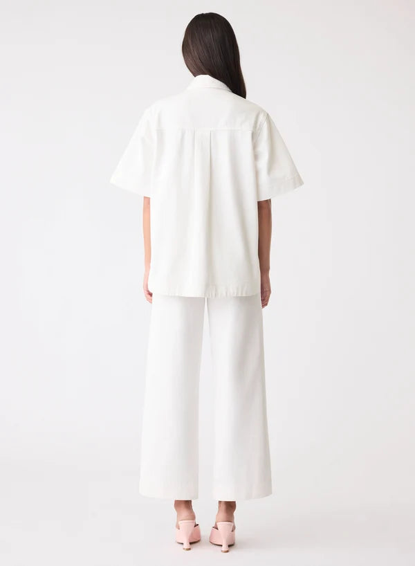 ESMAEE CAPILLA DENIM SHIRT - IVORY