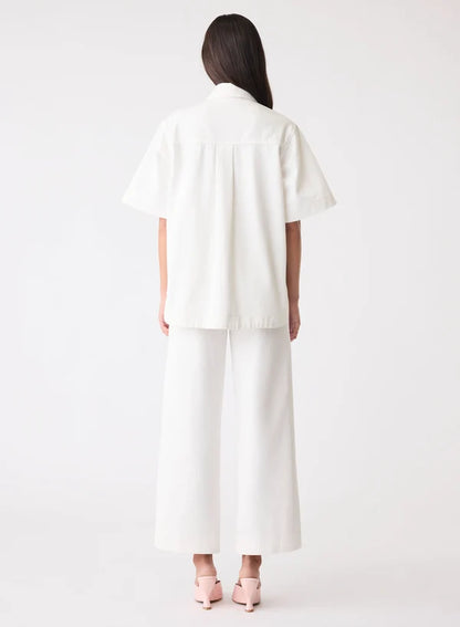 ESMAEE CAPILLA DENIM SHIRT - IVORY