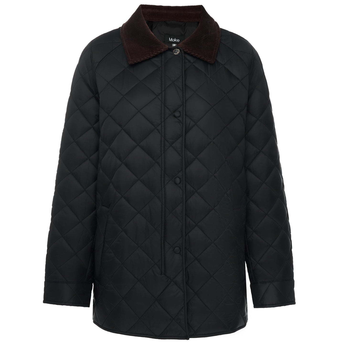 MOKE NZ DAISY QUILT JACKET - BLACK