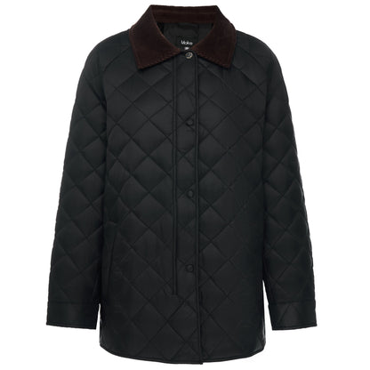 MOKE NZ DAISY QUILT JACKET - BLACK