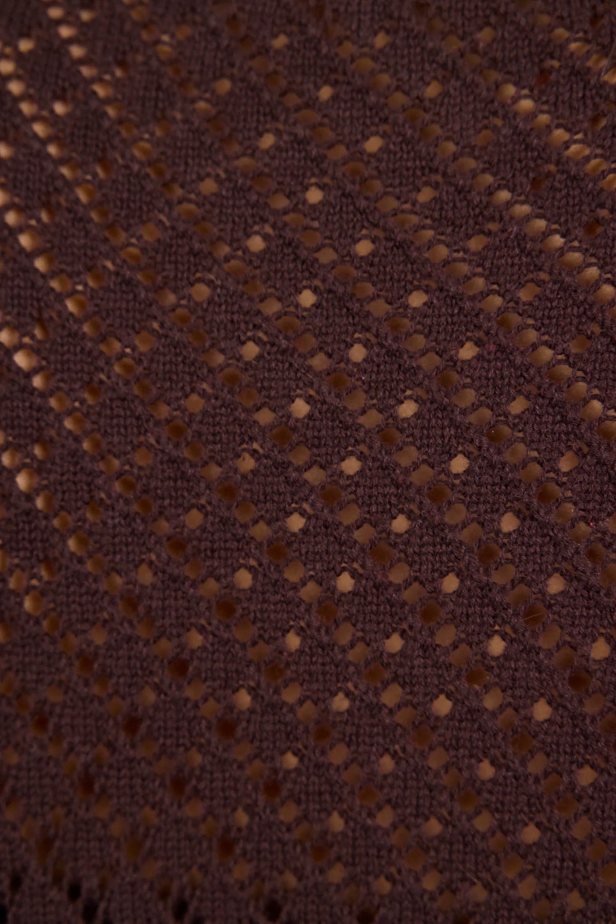 IVY & JACK DAPPLE LACE TEE - CHOCOLATE