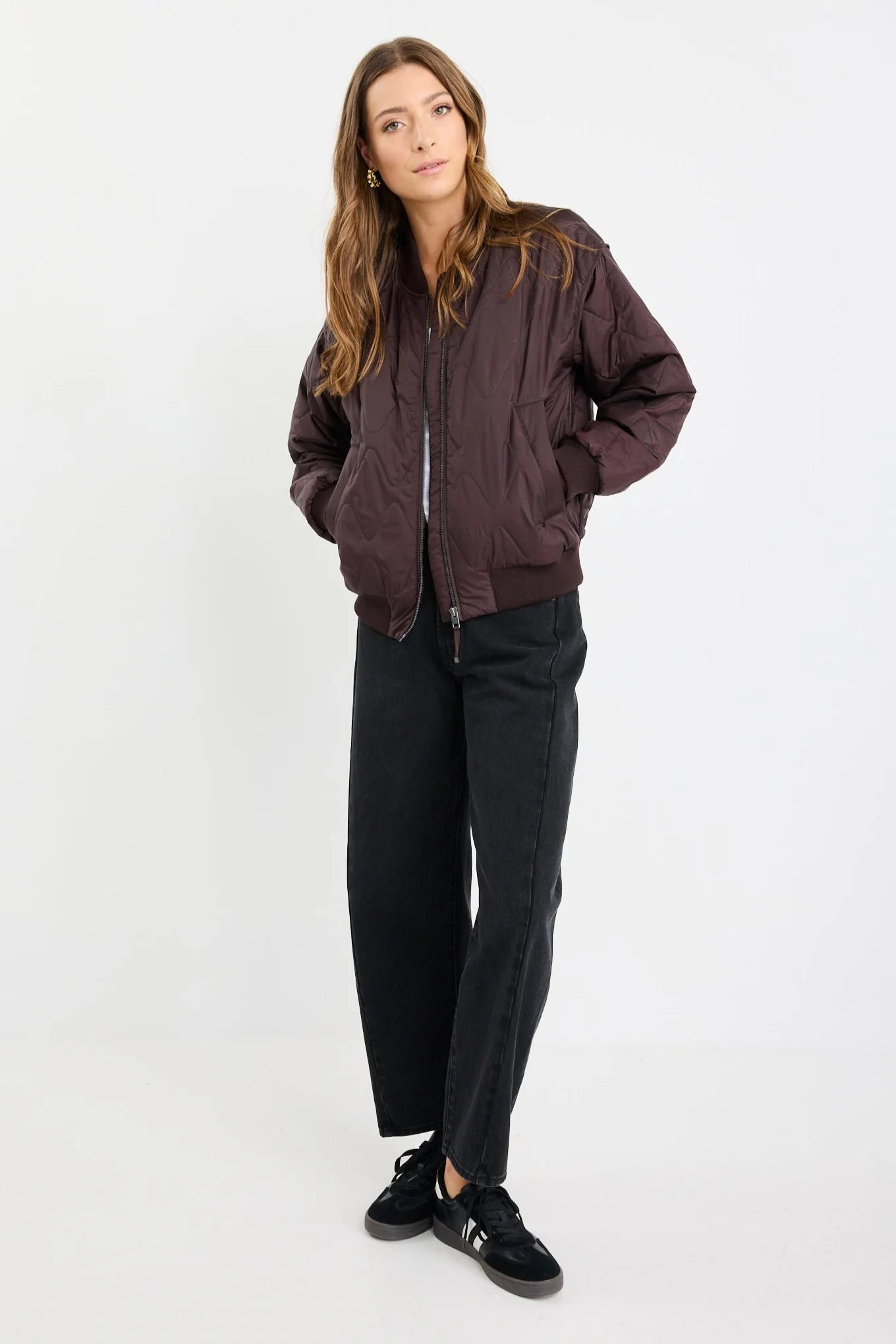 STORIES TO BE TOLD DIVISION BOMBER JACKET - CHOCOLATE