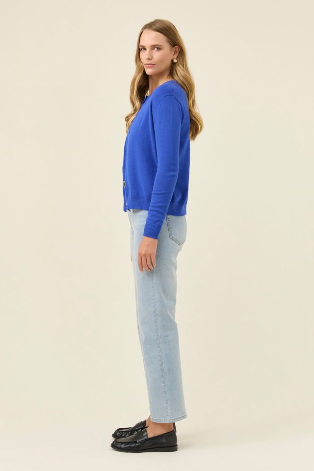 ISLE OF MINE - DARBY CARDIGAN - COBALT