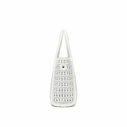 BLACK CAVIAR BAGS - ISABEL 3 PIECE - WHITE