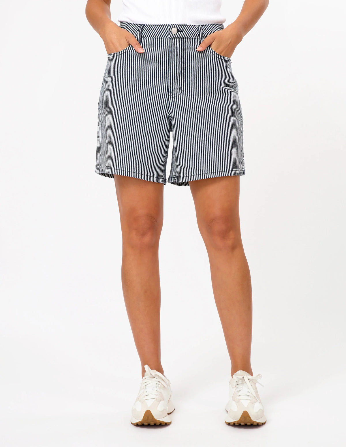 STELLA & GEMMA EMILY SHORT - NAVY/WHITE STRIPE