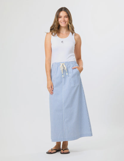 STELLA & GEMMA LEENA SKIRT - SKY STRIPE