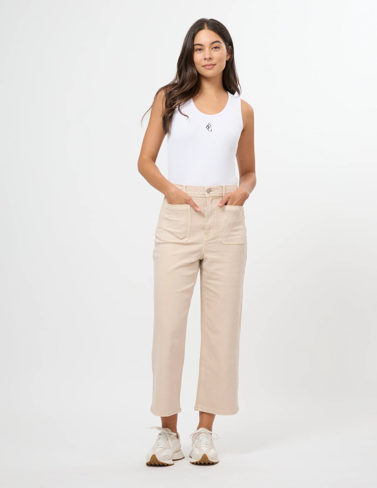 STELLA & GEMMA DINA PANT - BONE