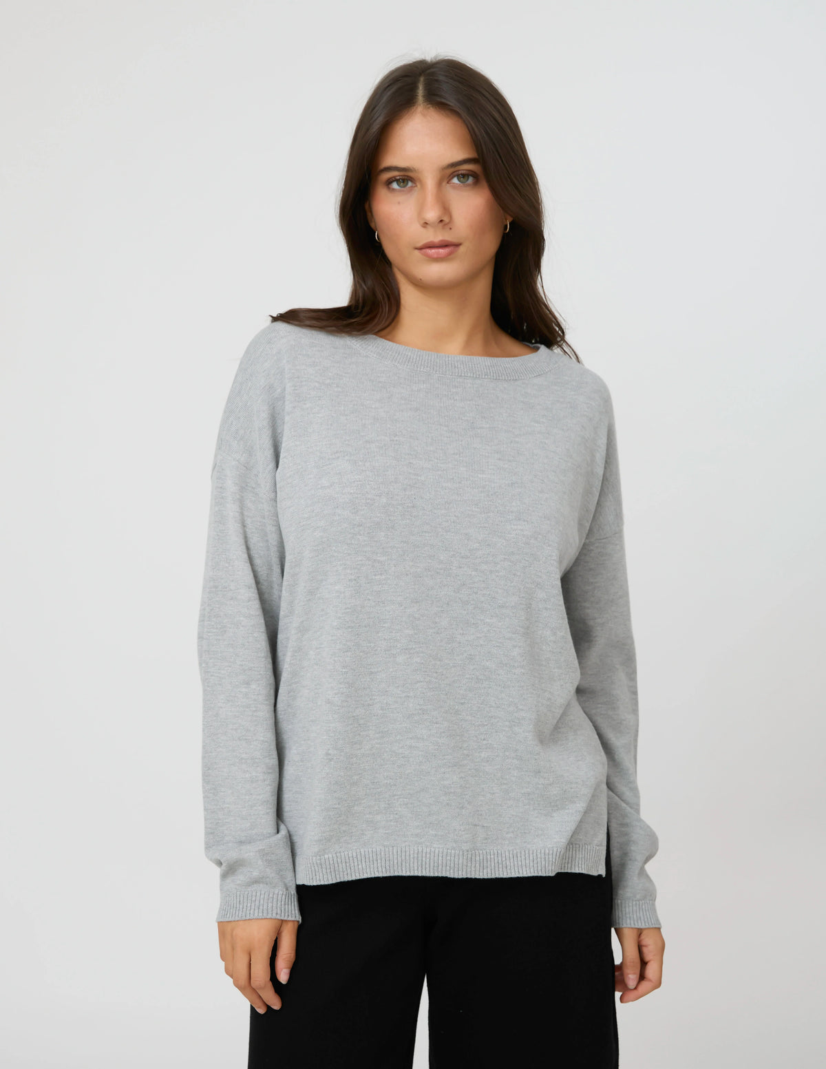 STELLA & GEMMA HIGH STREET JUMPER - GREY MARLE