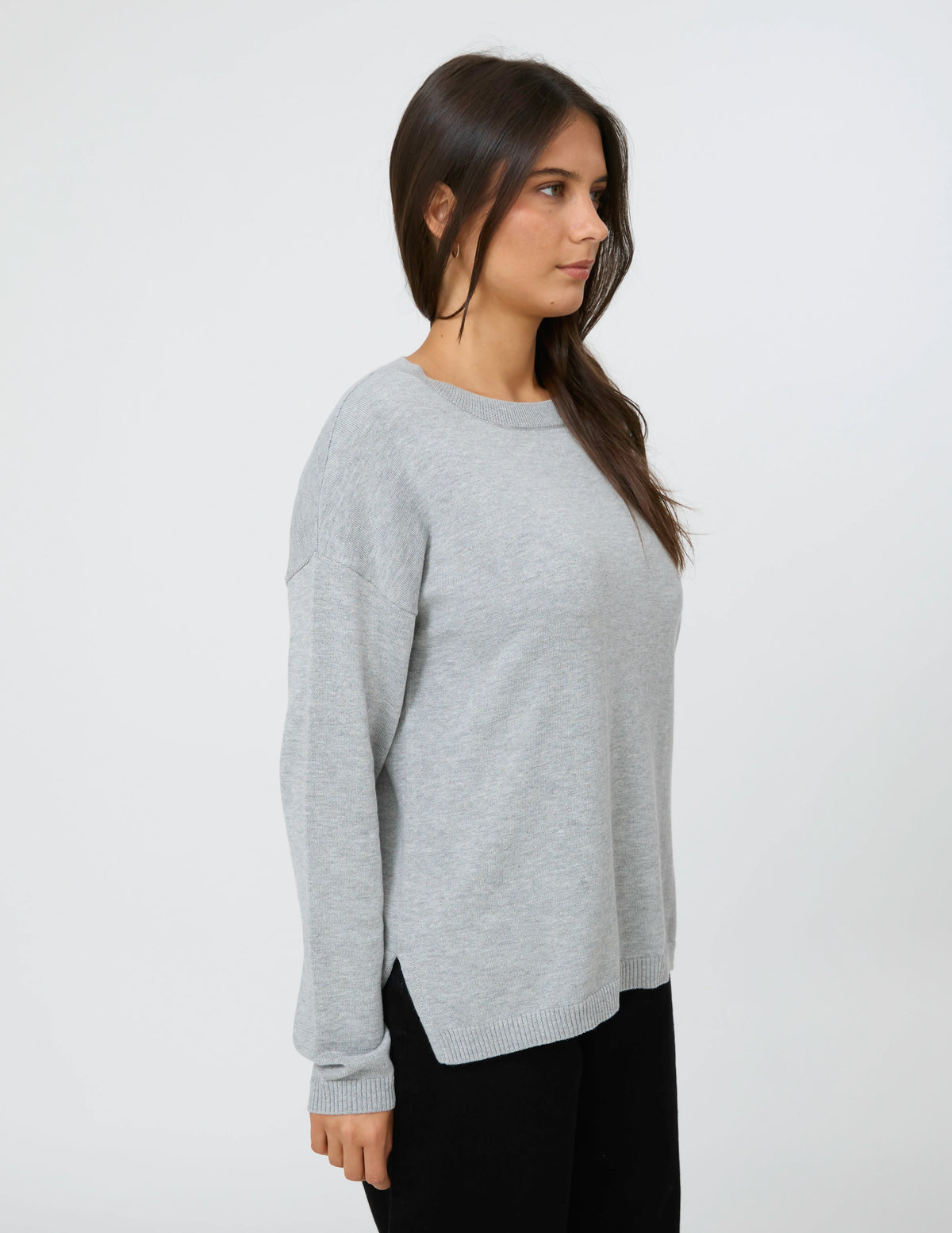 STELLA & GEMMA HIGH STREET JUMPER - GREY MARLE