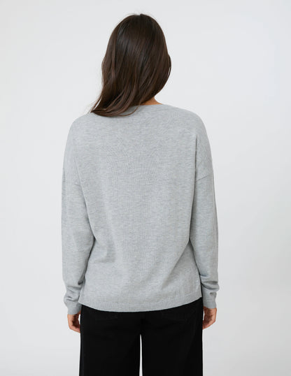 STELLA & GEMMA HIGH STREET JUMPER - GREY MARLE