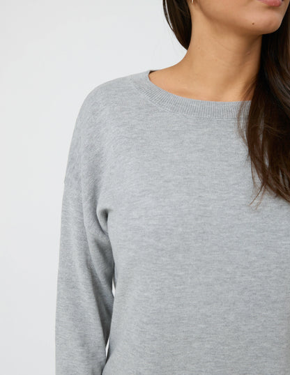 STELLA & GEMMA HIGH STREET JUMPER - GREY MARLE