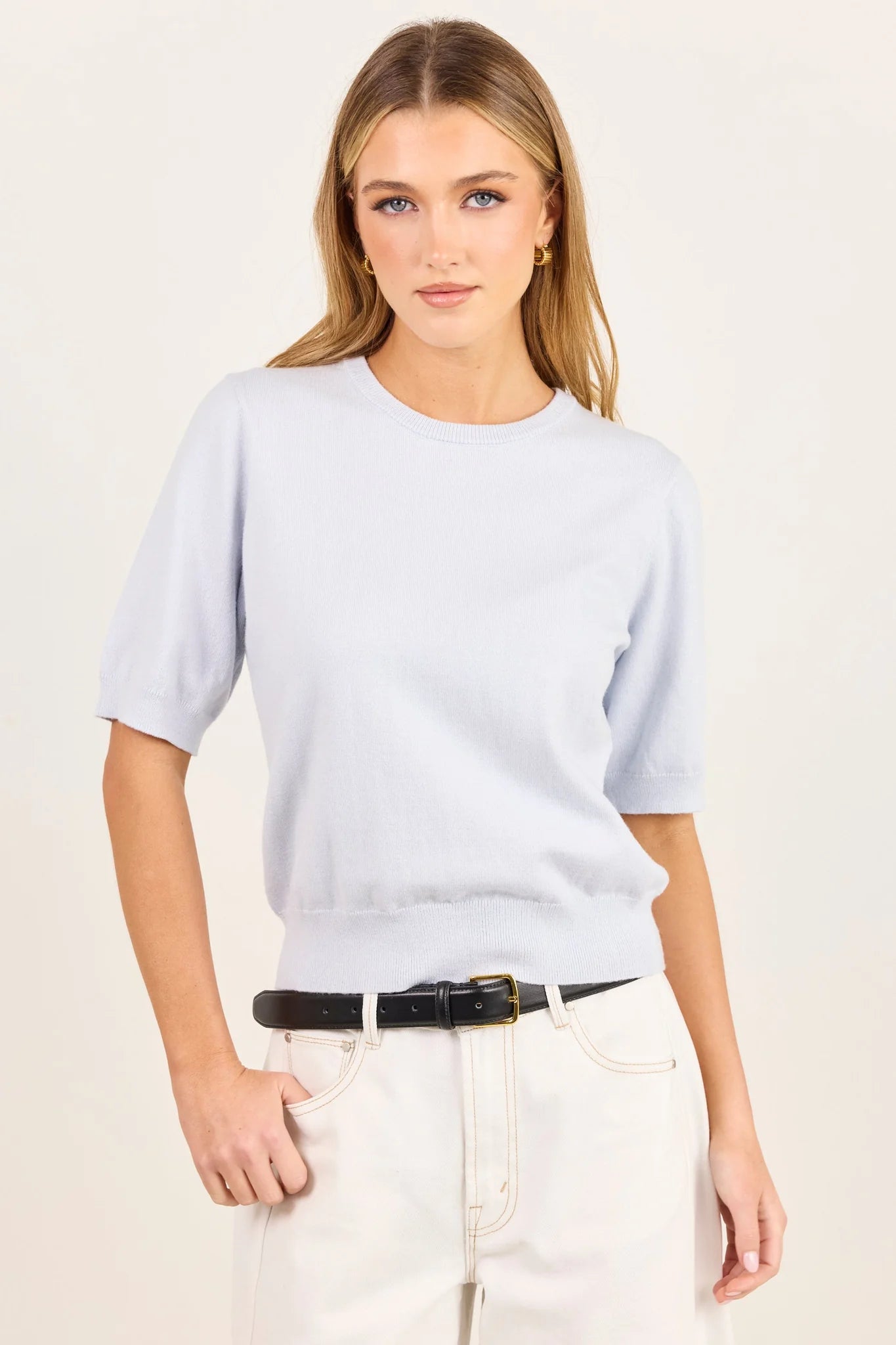 STORIES BE TOLD - EDITION KNIT TEE - ICE BLUE