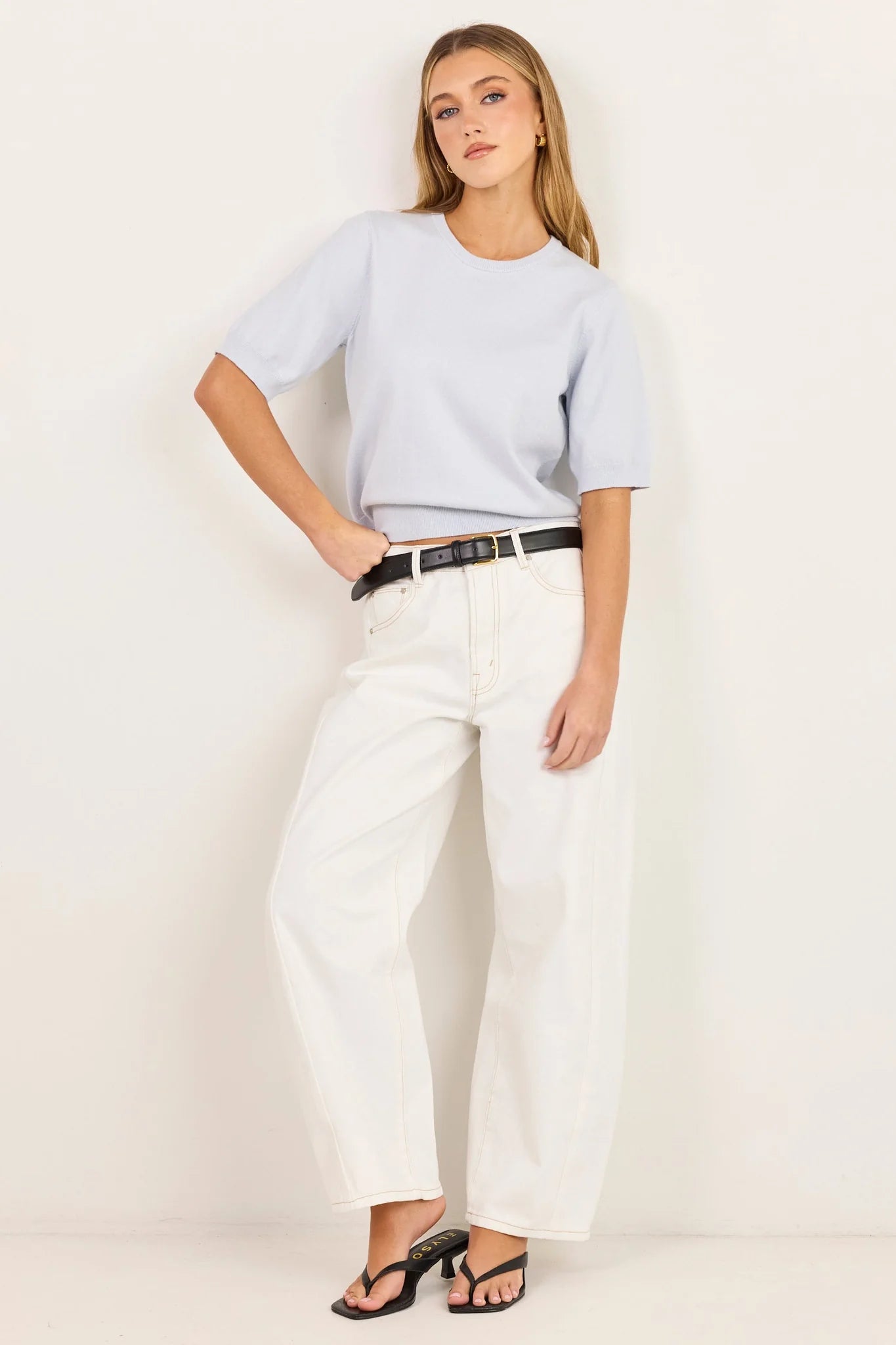 STORIES BE TOLD - EDITION KNIT TEE - ICE BLUE