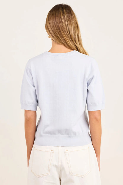 STORIES BE TOLD - EDITION KNIT TEE - ICE BLUE