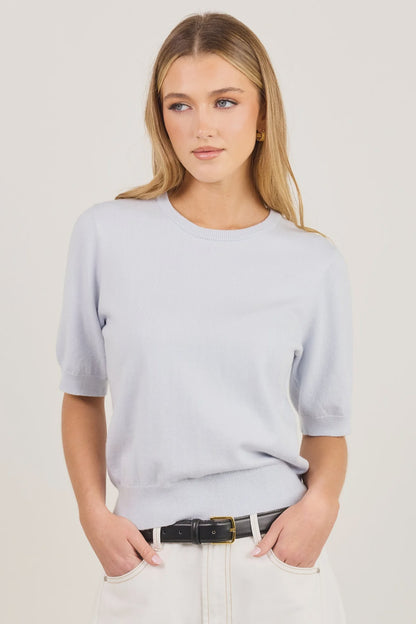 STORIES BE TOLD - EDITION KNIT TEE - ICE BLUE