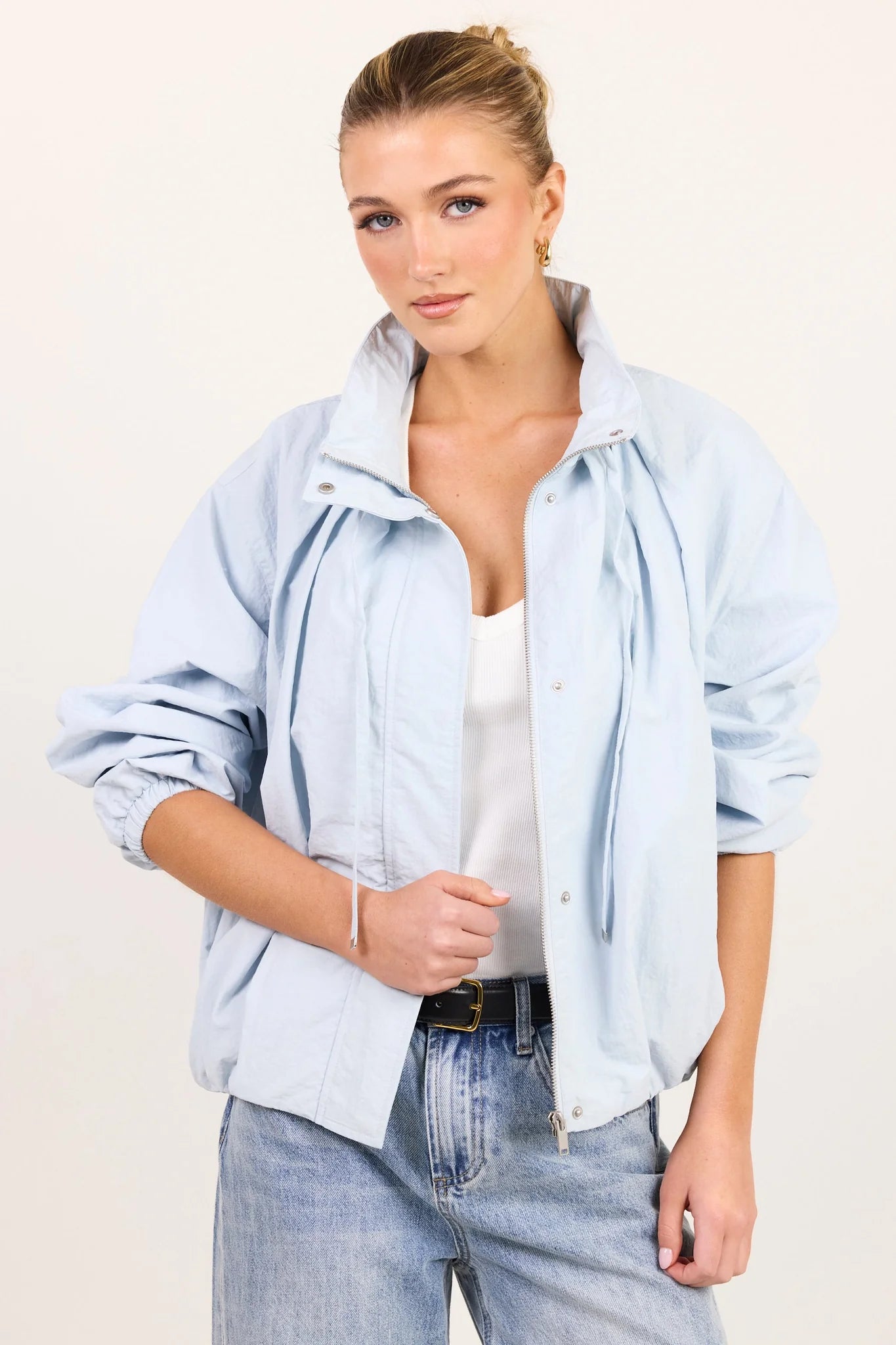 STORIES BE TOLD - ELEMENT BOMBER JACKET - ICE BLUE