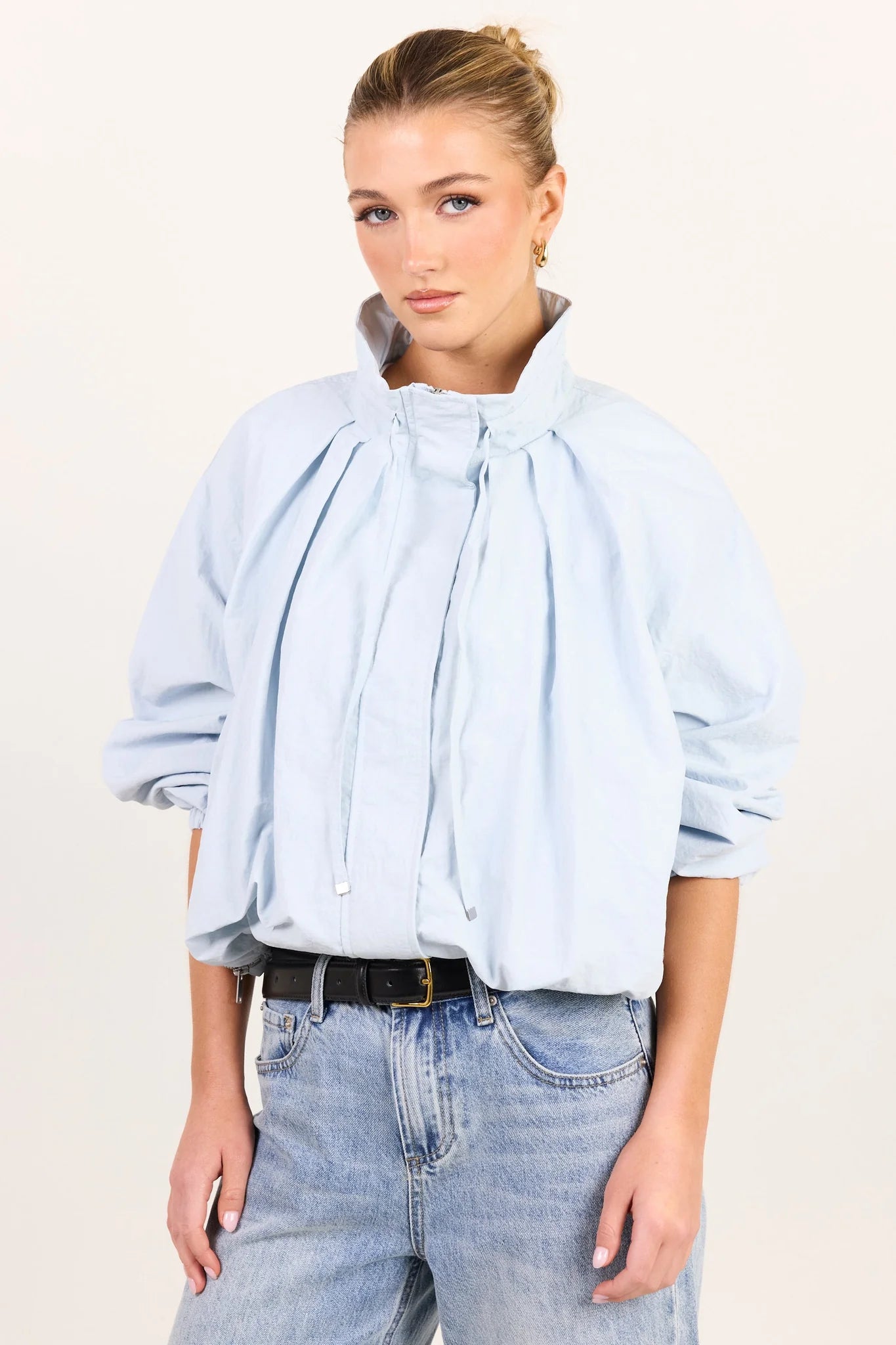 STORIES BE TOLD - ELEMENT BOMBER JACKET - ICE BLUE