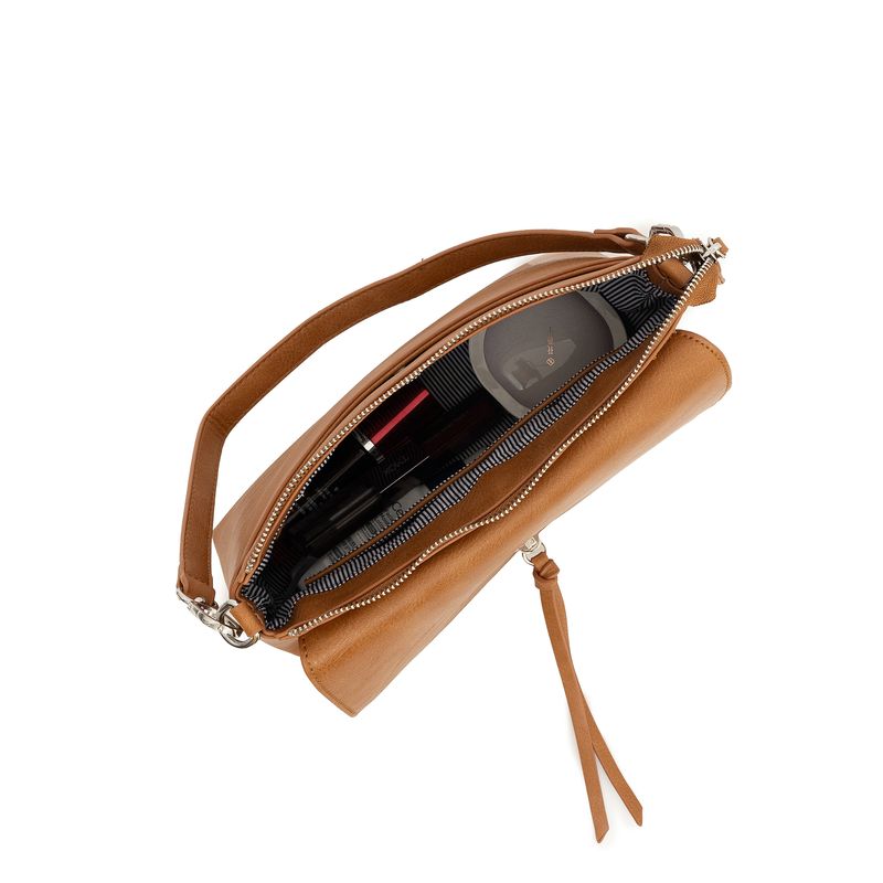 BLACK CAVIAR BAGS - BECKY FLAP CROSSBODY - TAN