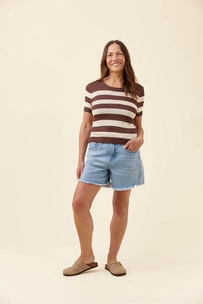 ISLE OF MINE MARCELLE T-SHIRT - TAUPE