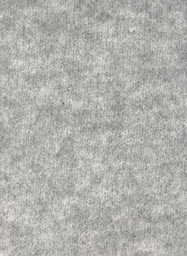 ESMAEE WHISPER V NECK SWEATER - SILVER