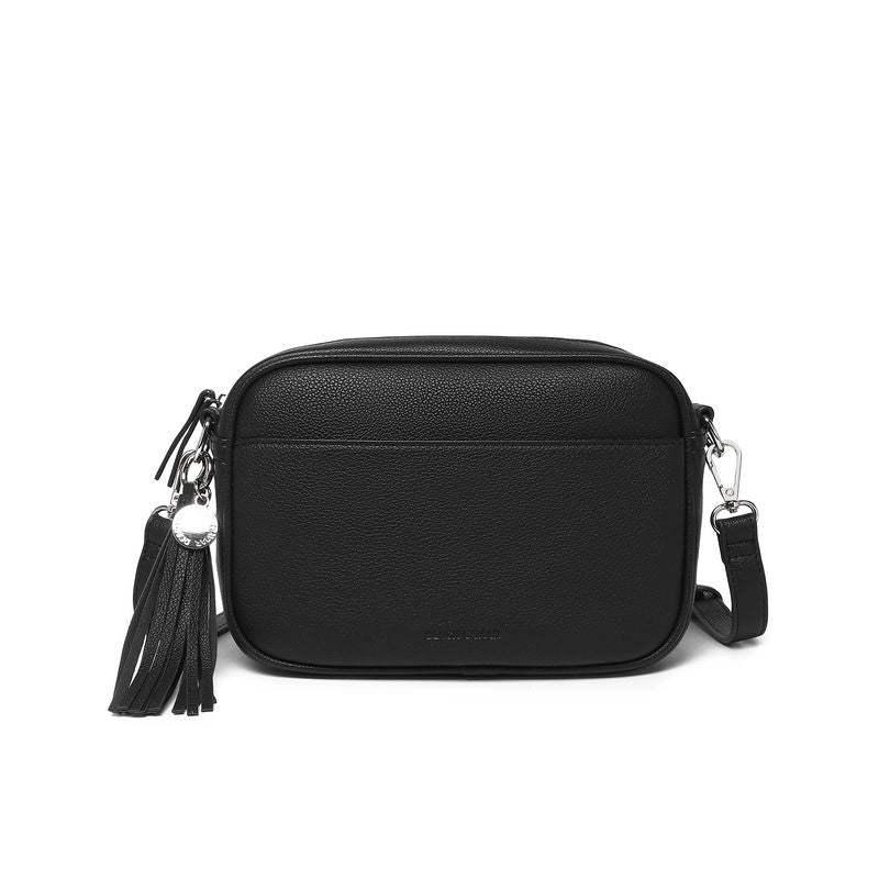 BLACK CAVIAR BAGS - INDIE CROSSBODY - BLACK