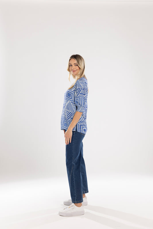 MI MOSO FINLEY TOP - BLUE