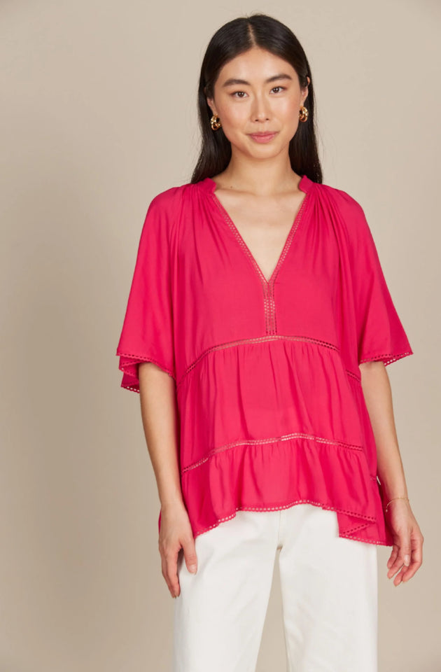 ISLE OF MINE ESME TOP - RASPBERRY - 4525922