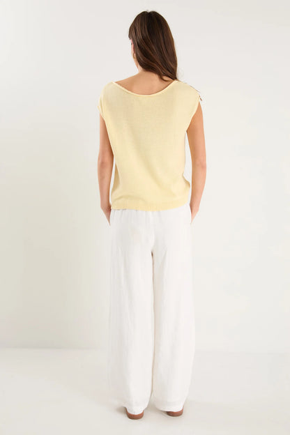 RE:UNION FALLOW OFF SHOULDER TOP - BUTTER