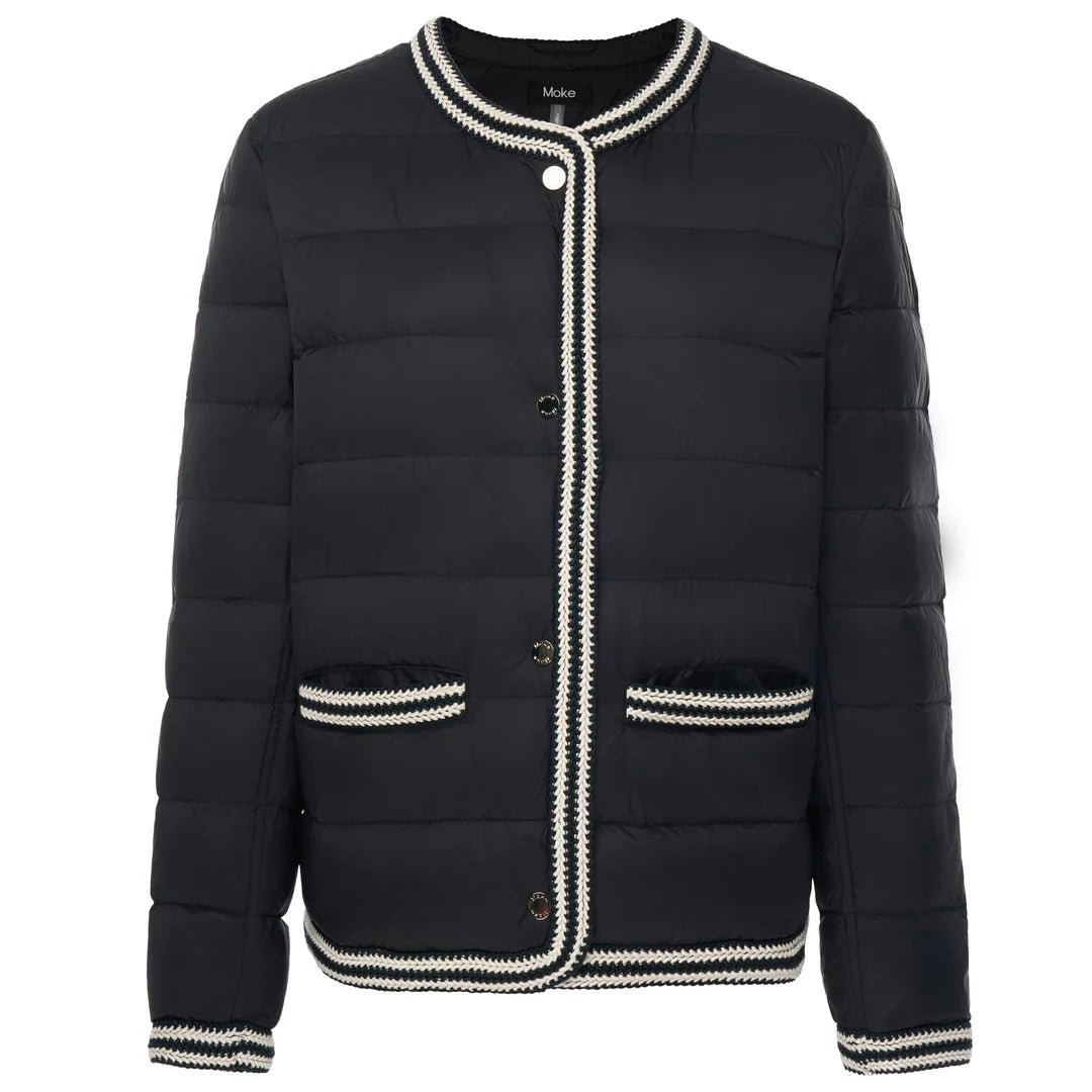 MOKE NZ FERN DOWN JACKET - BLACK