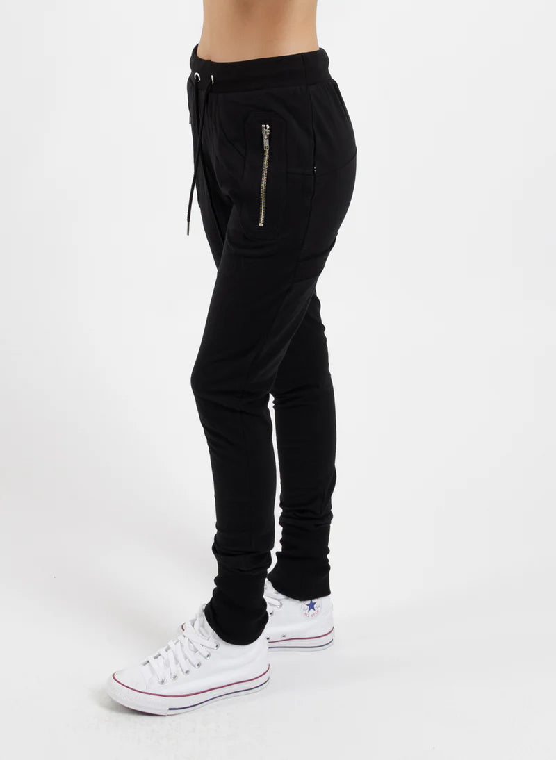 FEDERATION ESCAPE TRACKIES -  BLACK/SILVER ZIPS - F1024FST-BLACK