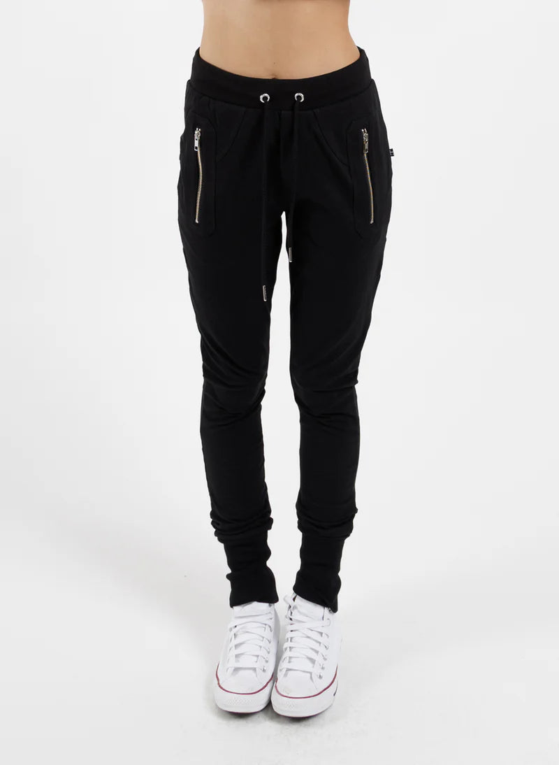 FEDERATION ESCAPE TRACKIES -  BLACK/SILVER ZIPS - F1024FST-BLACK