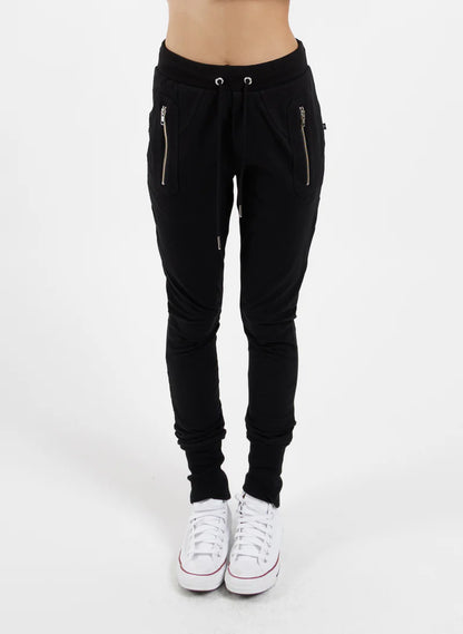FEDERATION ESCAPE TRACKIES -  BLACK/SILVER ZIPS - F1024FST-BLACK